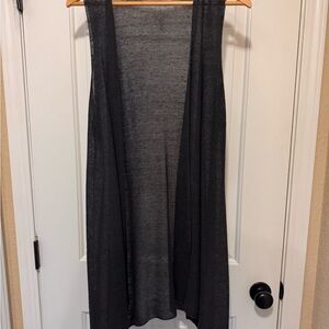 Eileen Fisher Black Mesh Knit Top